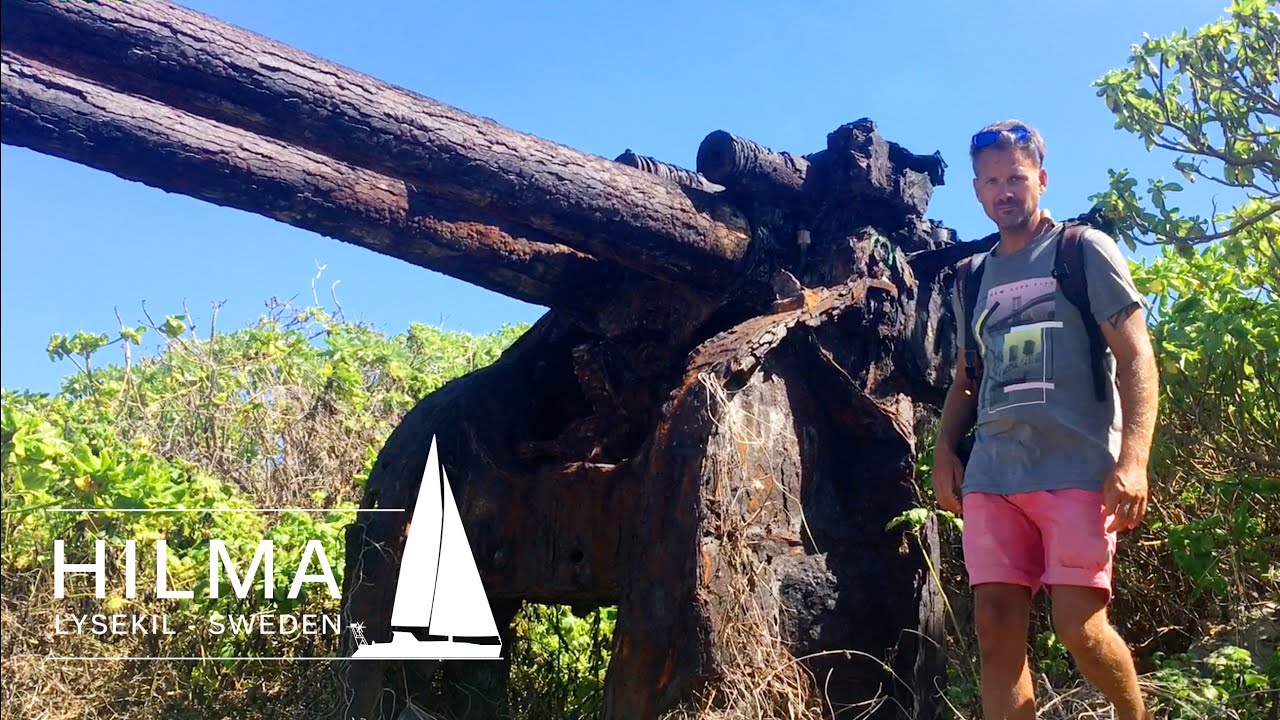 WW2 relics everywhere. Such an interesting place! Ep. 50 Hilma Sailing