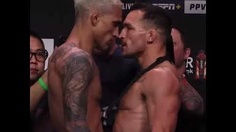 Charles Oliveira vs Michael Chandler - INTENSE Final Face Off