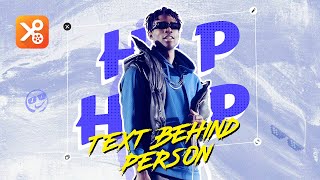 How to Make Text Behind Person Effect in YouCut?🕺| Video Editing Tutorial | screenshot 5