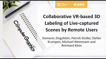 Collaborative VR-Based 3D Labeling of Live-Captured Scenes by Remote Users