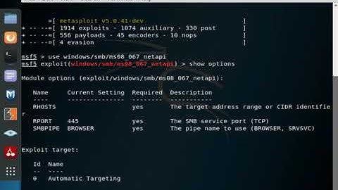 Exploiting XP using Kali and Metasploit