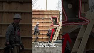 Can you pause the Waler bracket in the frame?? #carpentry #construction