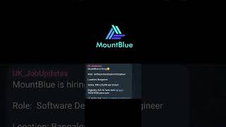 MountBlue hiring freshers #jobupdate #fresherjobs #softwarejobs #hiring #hiringfreshers #fresherjobs