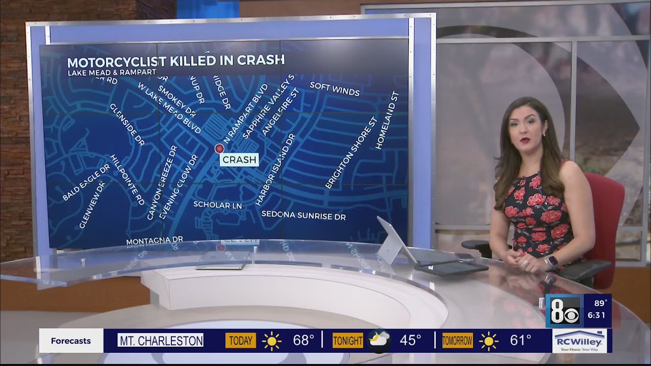 Deadly motorcycle crash in Las Vegas - YouTube