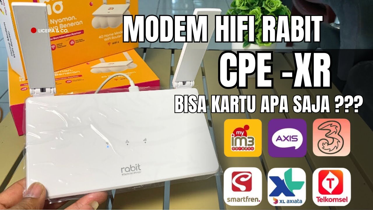 Modem hifi rabit seri cpe-Xr , Bisa pakai kartu apa saja ? - YouTube