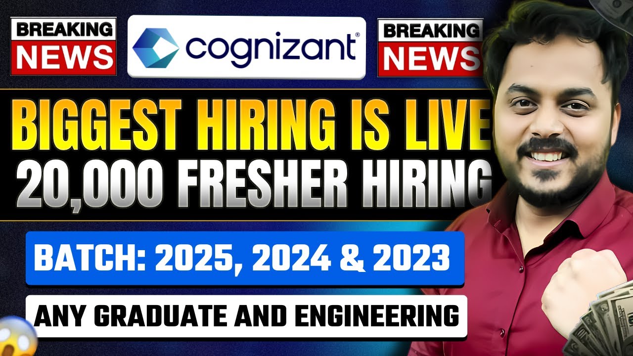 🚨 Cognizant MASSIVE Recruitment Drive | 2024 & 2025 Batch | Any ...