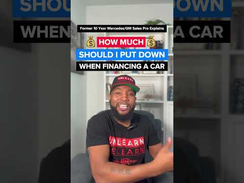 How Much Should I Put Down When Financing A Car?