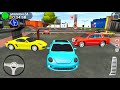 Blue Small Car Driving On A Giant Mall Parking Lot #5 - Android Gameplay