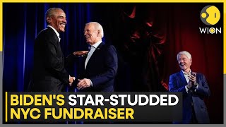 US Elections 2024: President Biden holds record breaking NYC fundraiser with Clinton \& Obama | WION