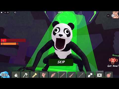 The Panda needs HELP!!! In new Alien update 99nights in the forest ROBLOX!