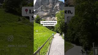Lauterbrunnen, Switzerland ⛰️#Lauterbrunnen #SwitzerlandTravel #AlpineBeauty #WaterfallWonder