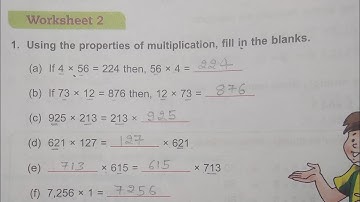 Dav Public School Class 4 Math Unit 3 Worksheet 2 || Multiplication || @madhubanclasses