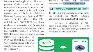 XII CA CHAPTER 9 CONNECTING PHP AND MYSQL Wealth