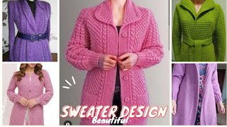 New Sweater Cardigan Designs For Girls And Women