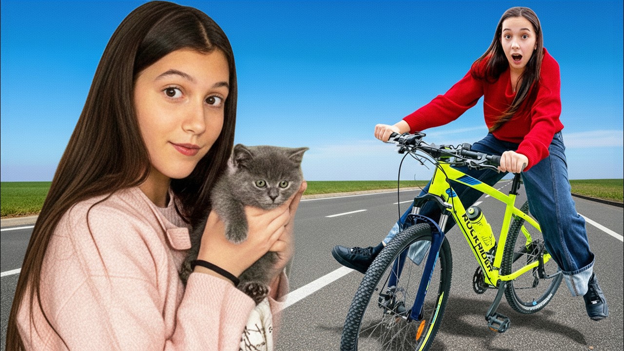👎  AM CĂZUT?! 😱 Mara pe bicicletă după 3 ANI + Prima vizită la veterinar cu NEGRUȚ 🐈‍⬛
