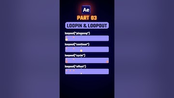Loopout Expressions in After Effects: Pingpong, Offset, Continue & Cycle! #aftereffects #animation