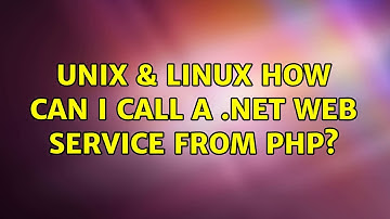 Unix & Linux: How can I call a .NET web service from PHP?