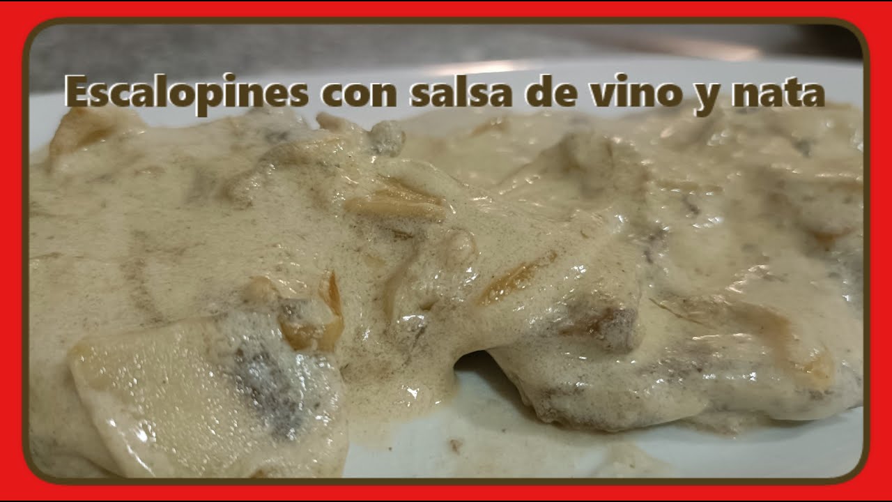 Escalopines de ternera en salsa de vino blanco y nata - Más fácil de lo que parece