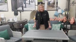 Bramblecrest Tetbury Tree Free Three Seat Adjustable Sofa Dining Set | Just Garden Sofas