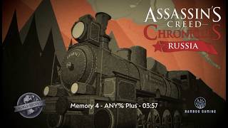 Assassins Creed Chronicles: Russia - Speedrun WR 3:57 - Memory 4 - Any% Plus