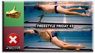 Freestyle Friday #3 :: Lift your legs while swimming in a horizontal position  push down  float