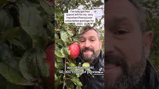 I've only got four spaces left for my  very important PeonyLover subscription package for 2025