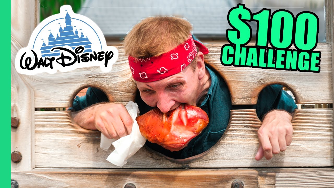 $100 Disney Food Challenge!!! Most EXPENSIVE Food on Earth!! | Best Ever Food Review Show