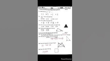 6th Standard | FA-4 | Mathematics | Question Paper with Key Answers | English Medium #mathematics