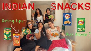 I made my international friends try Indian snacks... (their reactions 💀)
