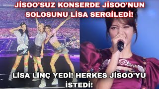 Jisoo'suz konserde Jisoo'nun solosunu Lisa sergiledi! Lisa linç yedi!