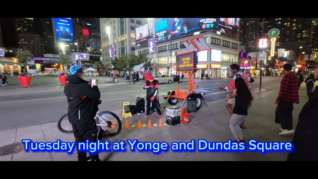 Tuesday night at Yonge and Dundas Square, Toronto #toronto # ...