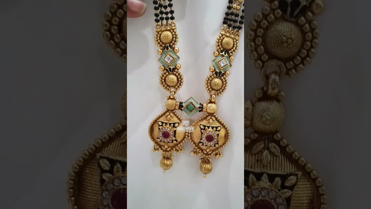 onegram Jewellery,1Gram Jewellery,Rajwadi Mangalsutra,Matt Mangalsutra,APS Jewellers,Pune