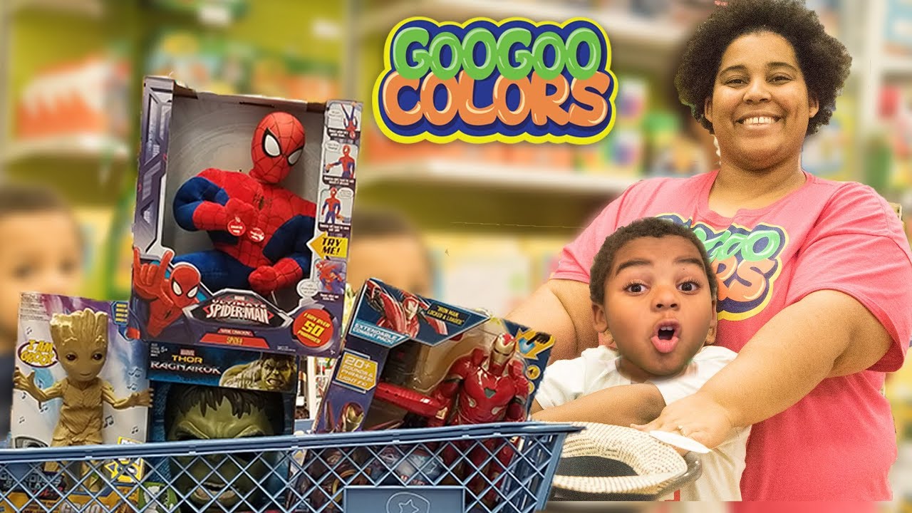 HIDE N SEEK PRETEND PLAY IN TOYS R US! Learn to Count to 5 - YouTube