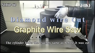 SH 60-60 - Graphite Cutting Wire Saw Machine/Single Diamond Wire Saw Cut Machine