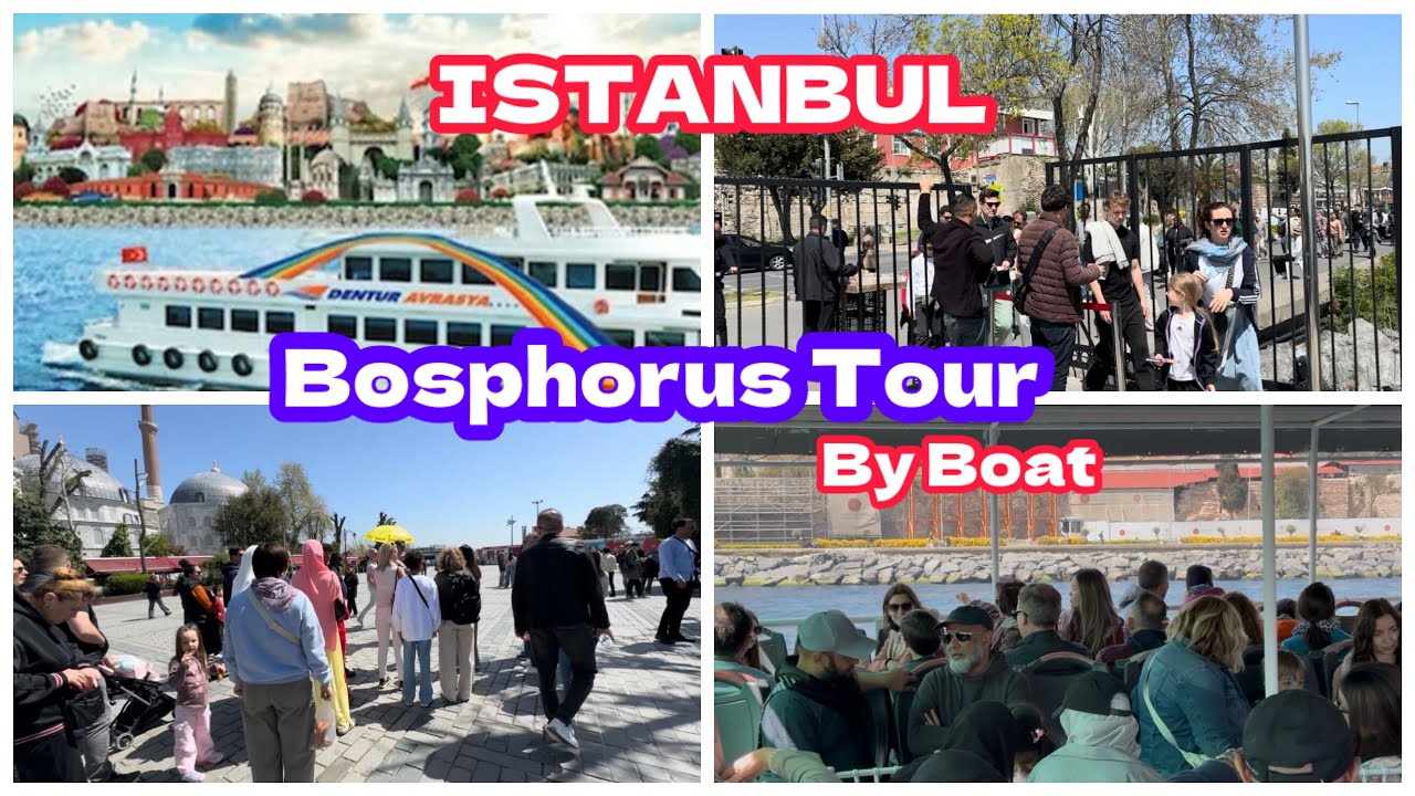 Istanbul || Bosphorus Boat Tour 2025 || Ferry Tour Bosphorus || 4k HDR
