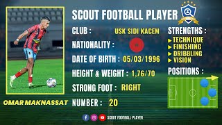 Omar Maknat Forward And Winger Usk Sidi Kacem Best Of 202322 Hd