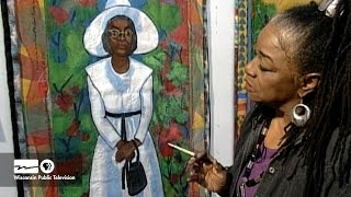 Faith Ringgold describes her quilt series "Coming to Jones Road." “...