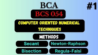 IGNOU BCA BCS 054 PART 1