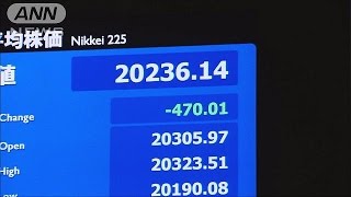 楽観論一気に吹き飛ぶギリシャ　株価一時500円下落(15/06/29)