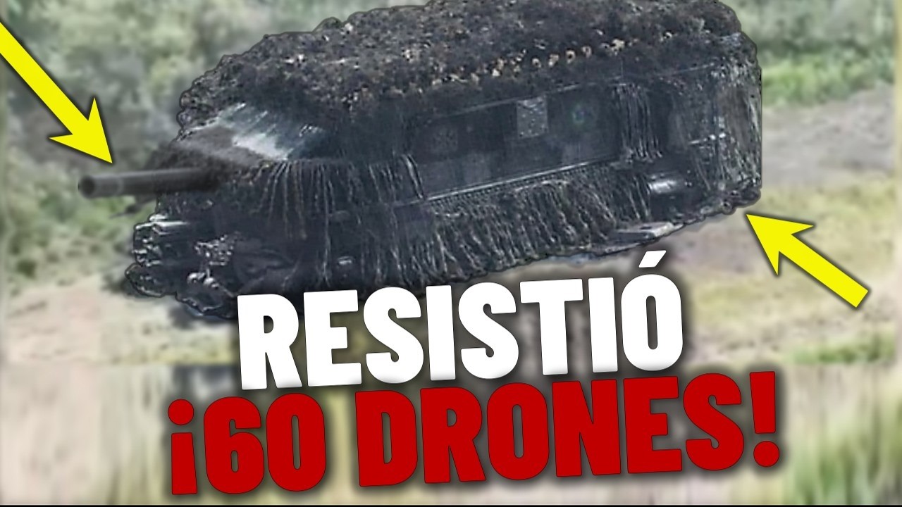 🐢60 Drones vs 1 Tanque: El increible asalto rusoen Dyliivka.