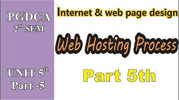 #14 PGDCA 2nd sem Internet & Web design UNIT 5 PART 5, web Publishing