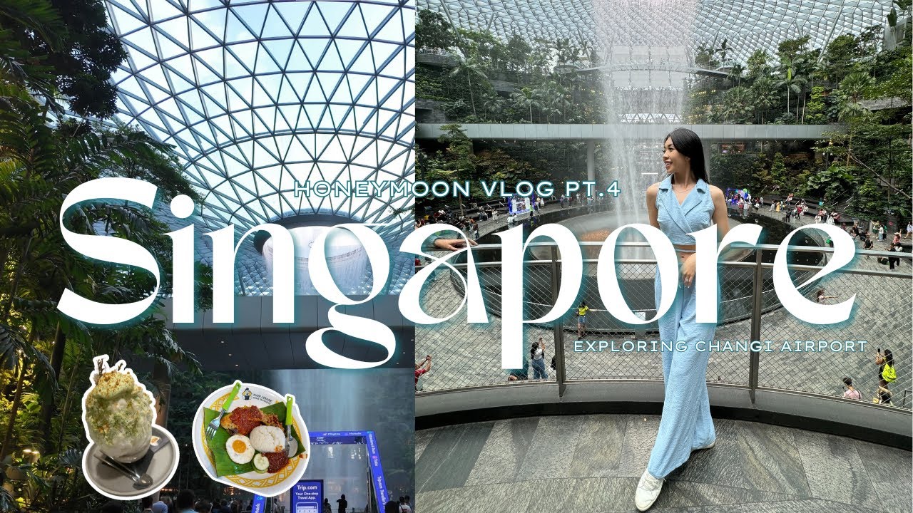 Singapore Send-Off ✈️ | Iconic Hawker Food + Jewel Changi Rain Vortex!