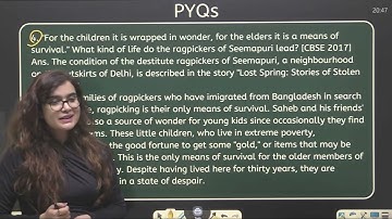 Lost Spring Important Questions | English Previous year questions | CBSE Class 12