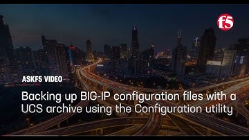Backing up BIG-IP configuration files with a UCS archive using the Configuration utility