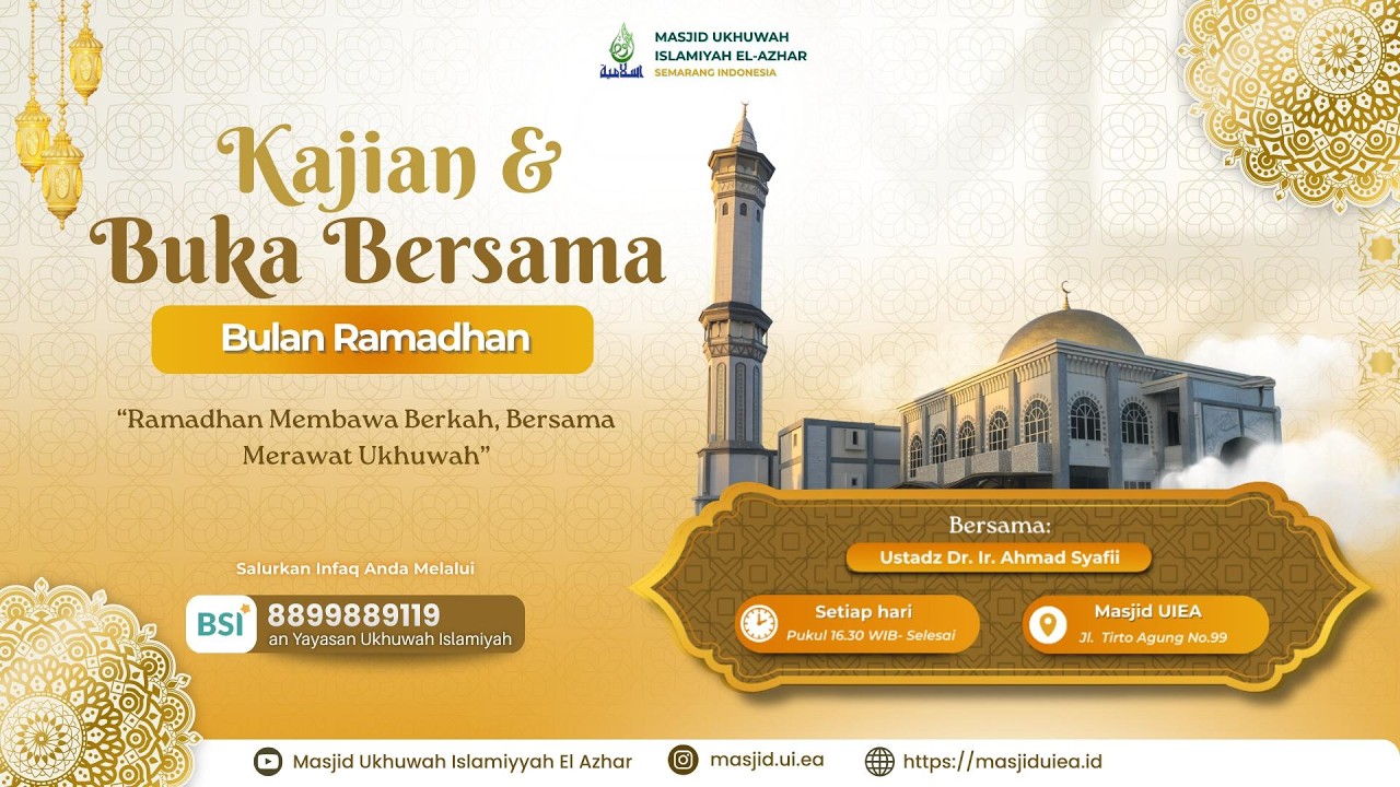 NGABUBURIT #20 Keutamaan Puasa Oleh Ustadz Dr. Ir. Ahmad Syafii