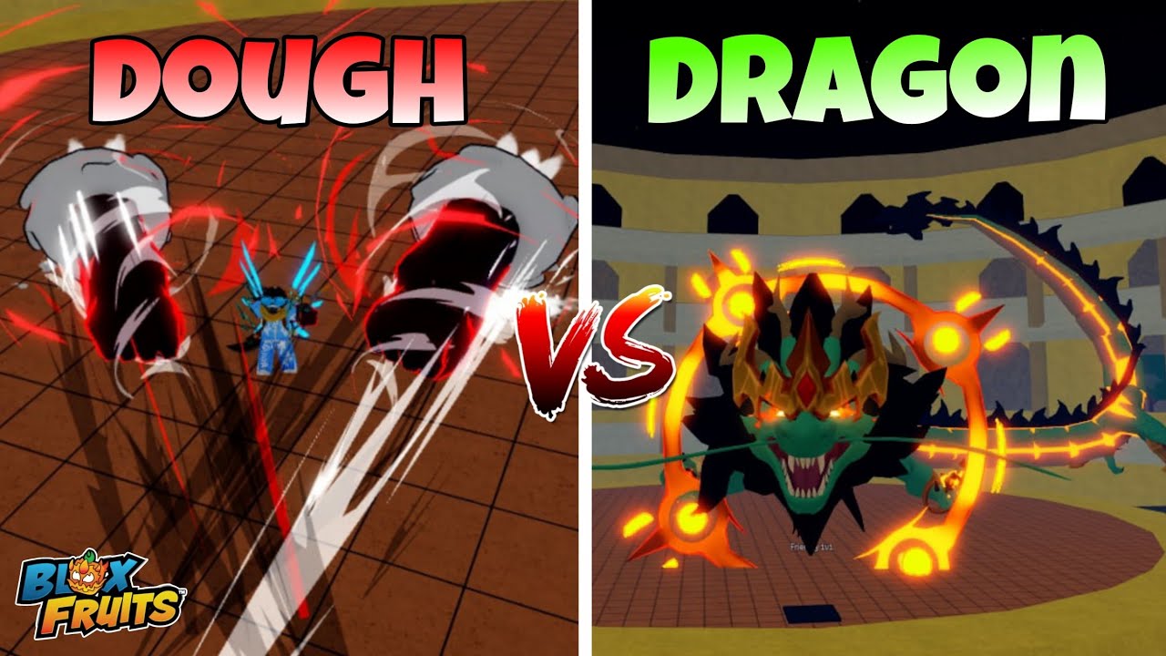 *GOD* Dragon Vs Dough - Blox Fruits (Part 4)