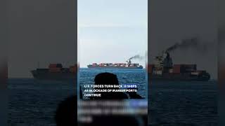 The Central Command says that US forces are continuing to enforce a blockade against Iranian ports
