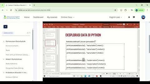 Tugas 5 Data Mining - Eksplorasi Data di Python