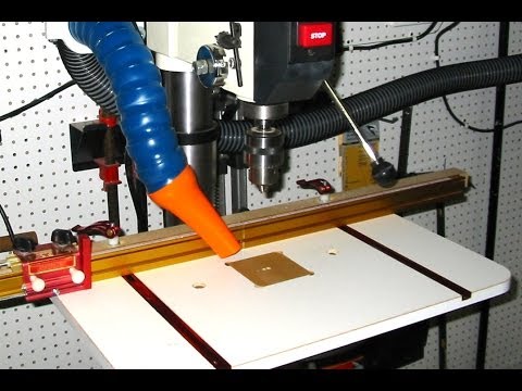 Build your own custom drill press table. - YouTube