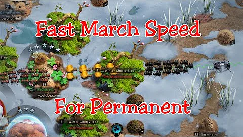 How to make march speed fast for permanent || The Ants Underground Kingdom.